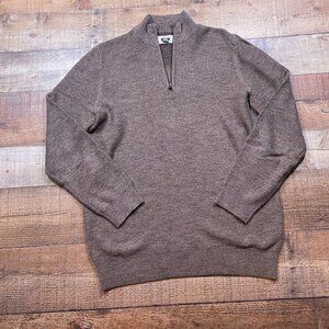 Joseph Abboud Brown 1/4 Zip Sweater size Medium